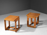 Cubic Side Tables in Ash
