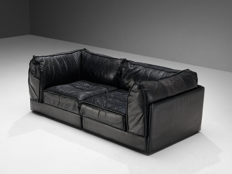 De Sede 'Pagoda' DS-19A Sofas in Black Leather