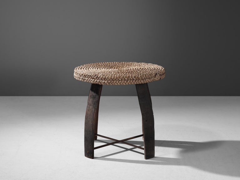 Adrien Audoux and Frida Minet Table in Oak and Straw