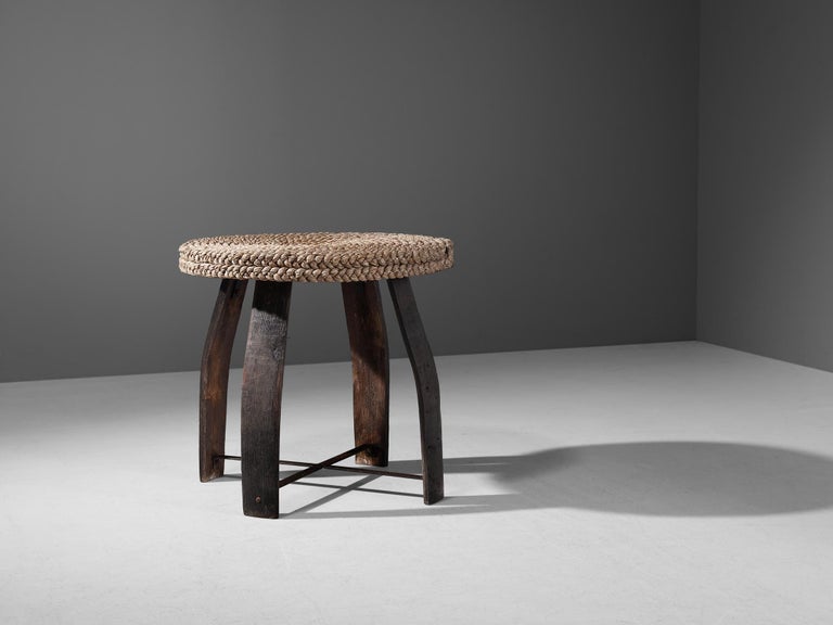 Adrien Audoux and Frida Minet Table in Oak and Straw