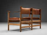 Børge Mogensen for Fredericia ‘Safari’ Sofa in Saddle Leather and Oak