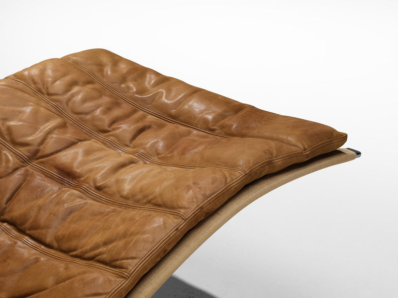 Kastholm & Fabricius Early 'Grasshopper' Lounge Chair in Cognac Leather
