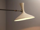 Cosack Leuchten Adjustable Wall Light in White Metal