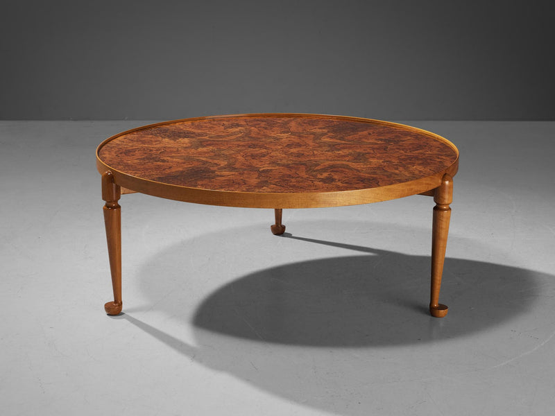 Josef Frank for Svenskt Tenn 'Model 2139' Coffee Table in Walnut Burl