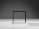 Dutch Modernist Side Table in Metal and Lacquered Wood