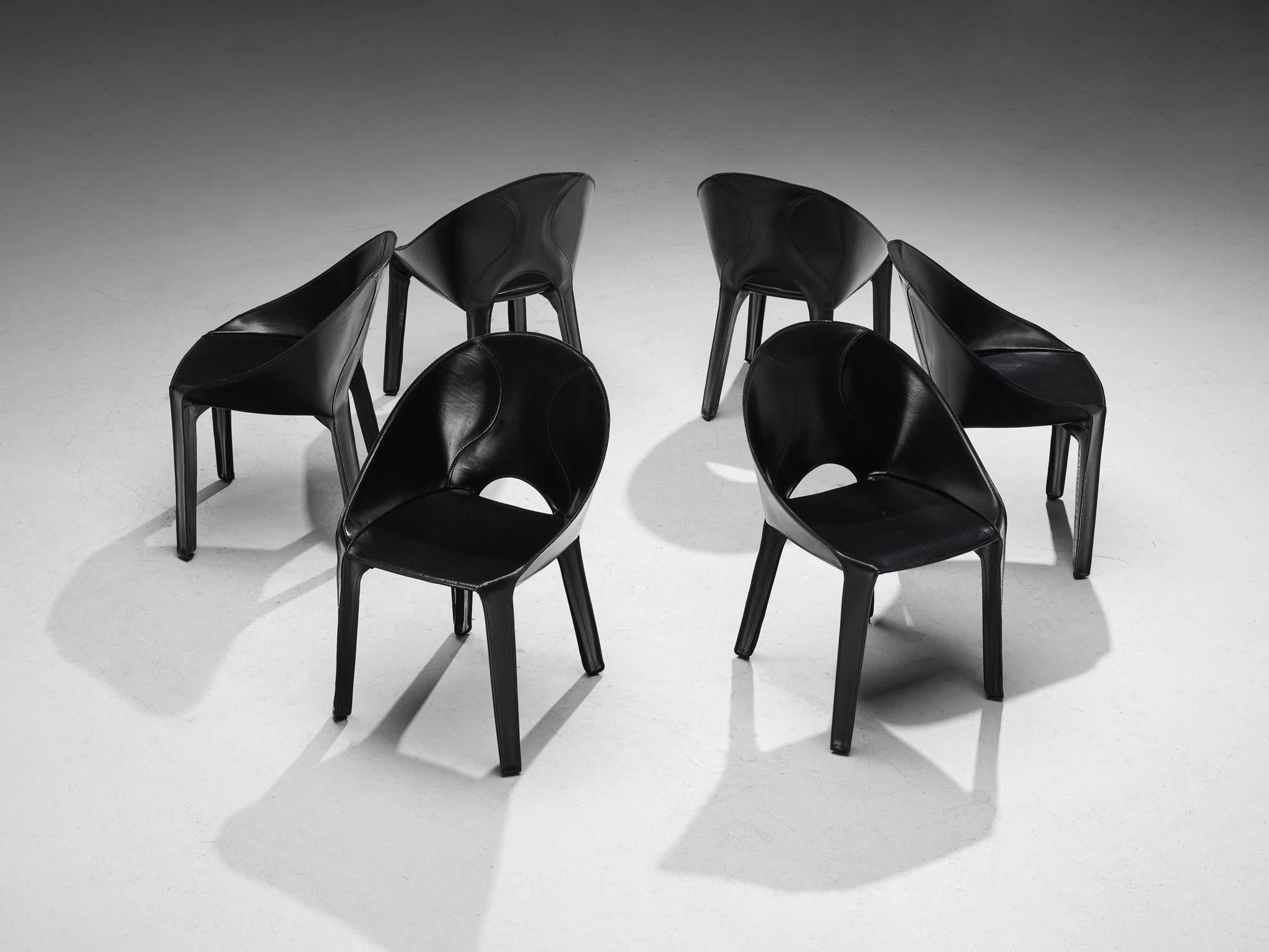 Afra & Tobia Scarpa 'Polygonon' Dining Table & Mario Bellini Dining Chairs