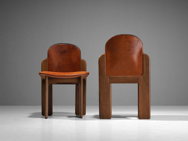 Silvio Coppola for Fratelli Montina Pair of '330' Dining Chairs