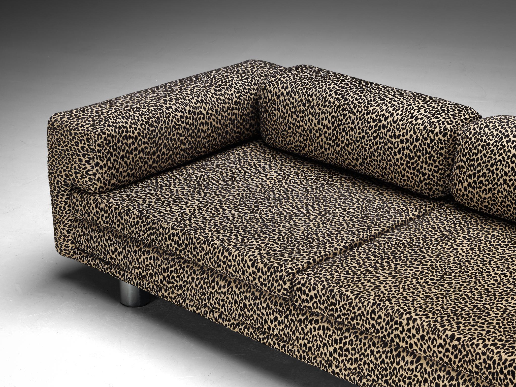 Howard Keith 'Diplomat' Sofa in Leopard Print Upholstery
