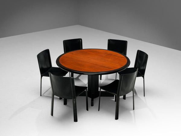Dining Room Set with Willy Rizzo Chairs and Miguel Milá Dining Table