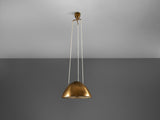 Paavo Tynell for Taito Pendant Lamp Model '1959' in Brass and Glass