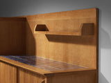 Guillerme & Chambron Buffet in Oak with Ceramic Tiles