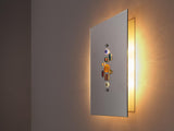 Angelo Lelii for Arredoluce Wall Light with Murano Glass Beads