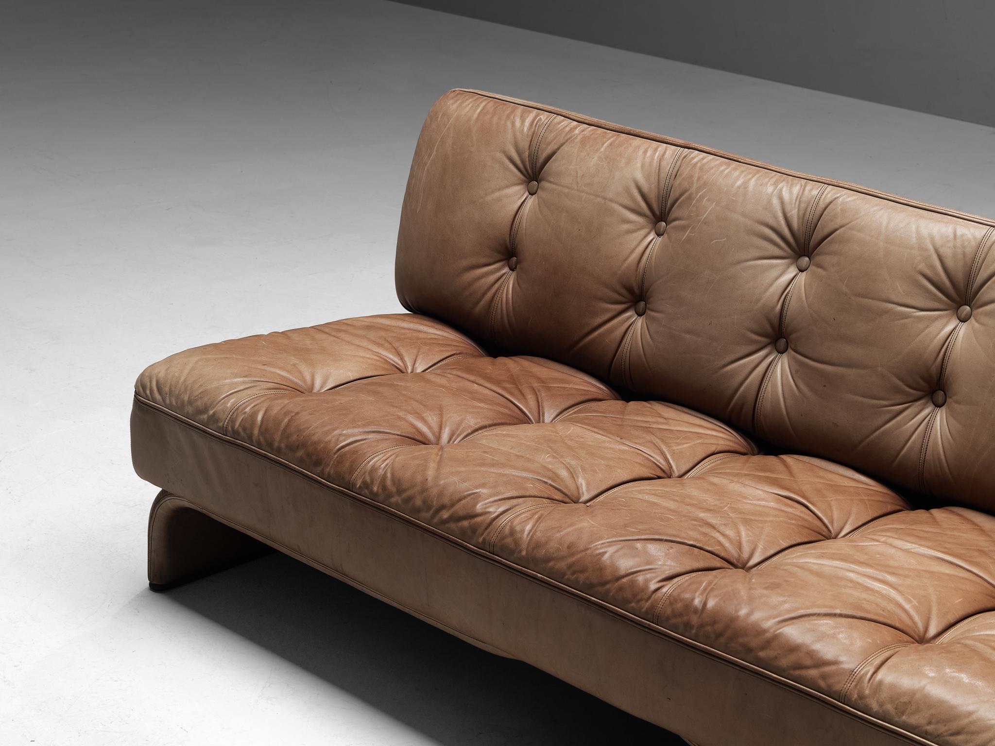 Wittmann Constanze Sofa In Cognac Leather