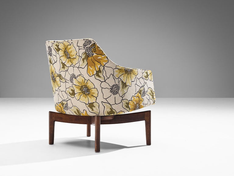 Jens Risom for Jens Risom Design Inc. Pair of Swivel Lounge Chairs