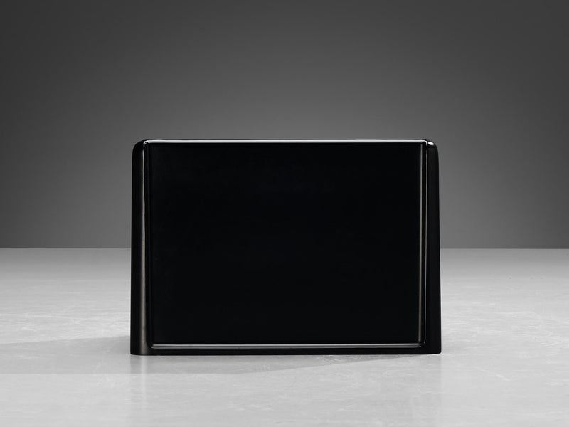 Peter Ghyczy for Horn Collection Side Table in Black Fiberglass