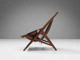 W. Andersag Lounge Chair in Patinated Black Leather and Teak