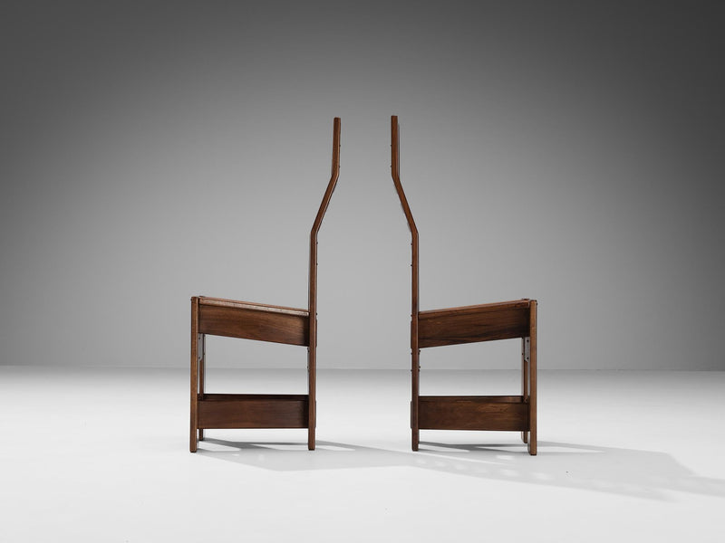 Giuseppe Rivadossi Set of Four 'Castello' Chairs in Walnut