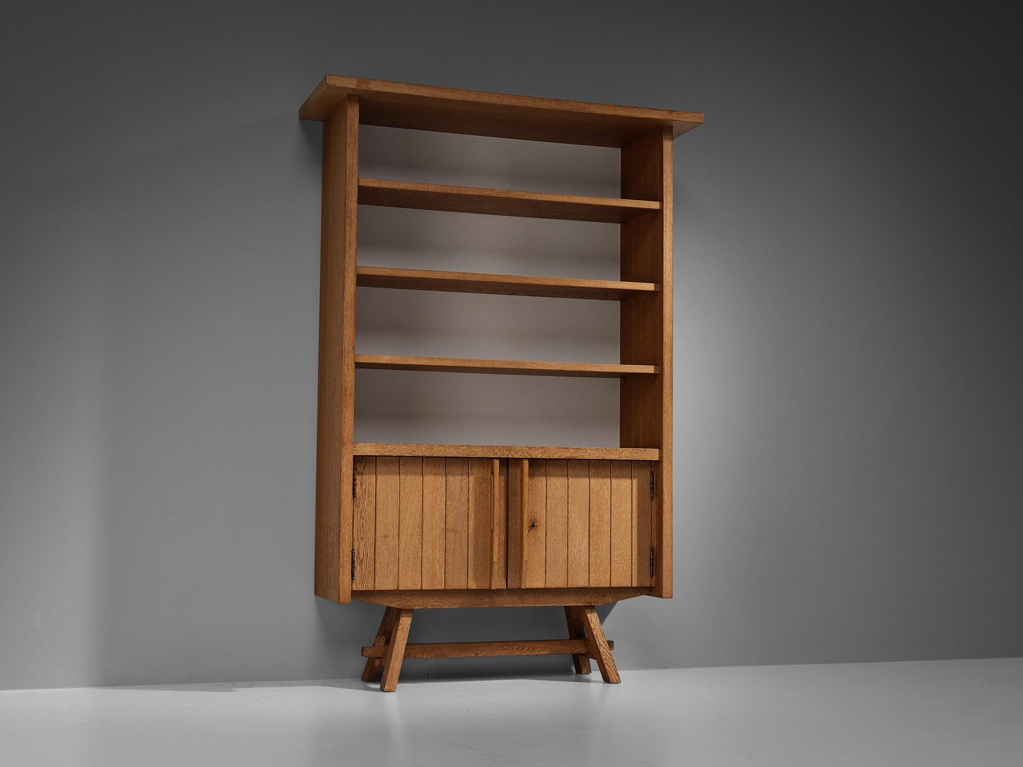 French Bookcase in Solid Oak