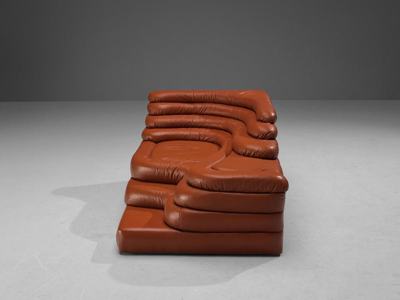 Ubald Klug for De Sede 'Terrazza' Landscape in Red Leather