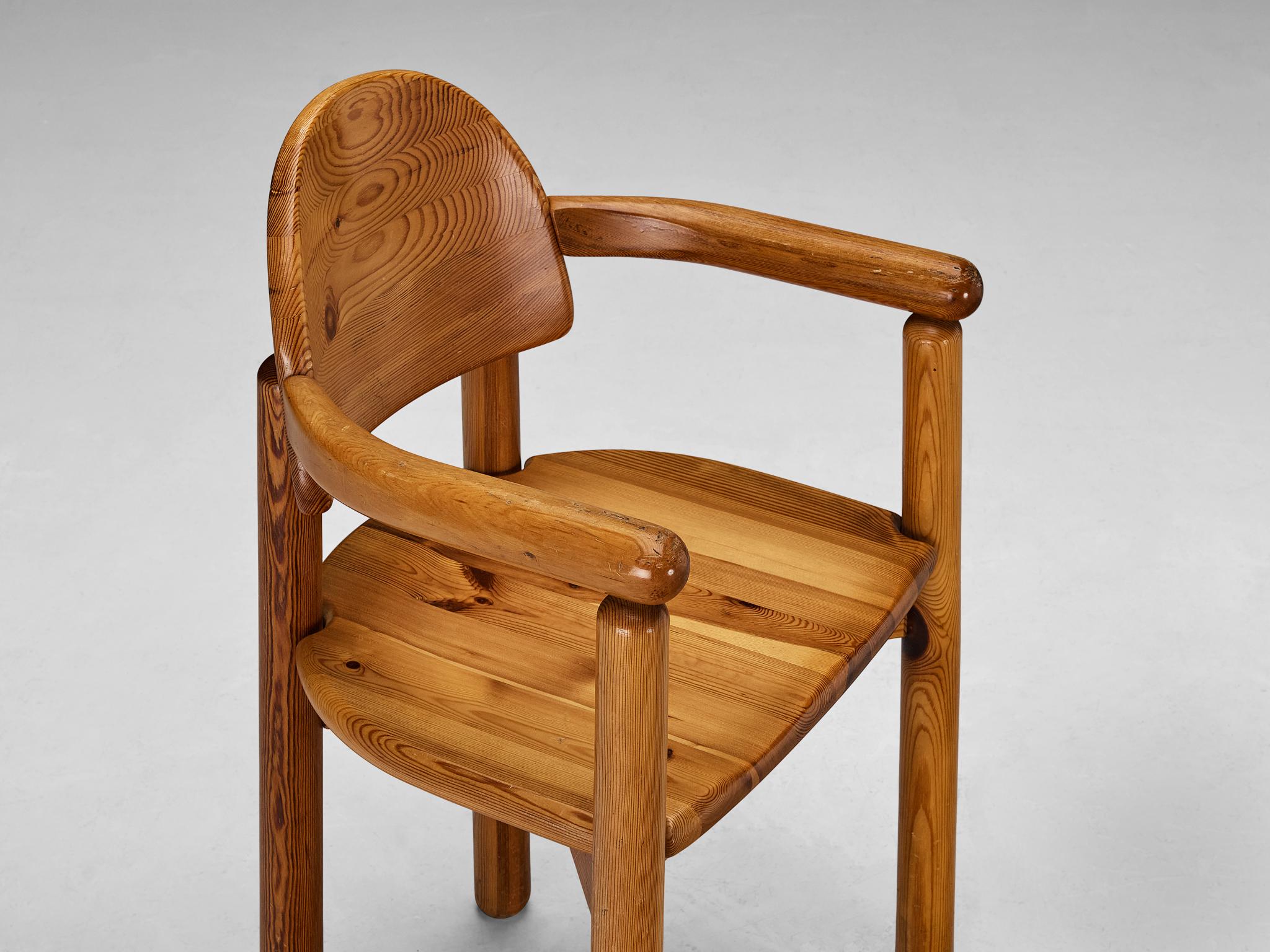 Rainer Daumiller Set of Four Armchairs in Solid Pine