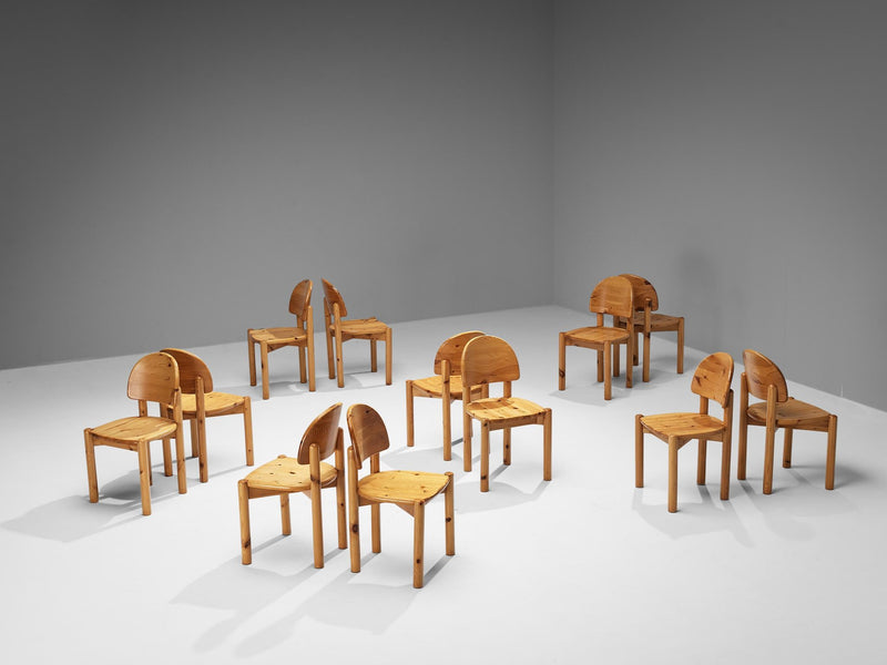 Rainer Daumiller Set of Twelve Dining Chairs in Pine
