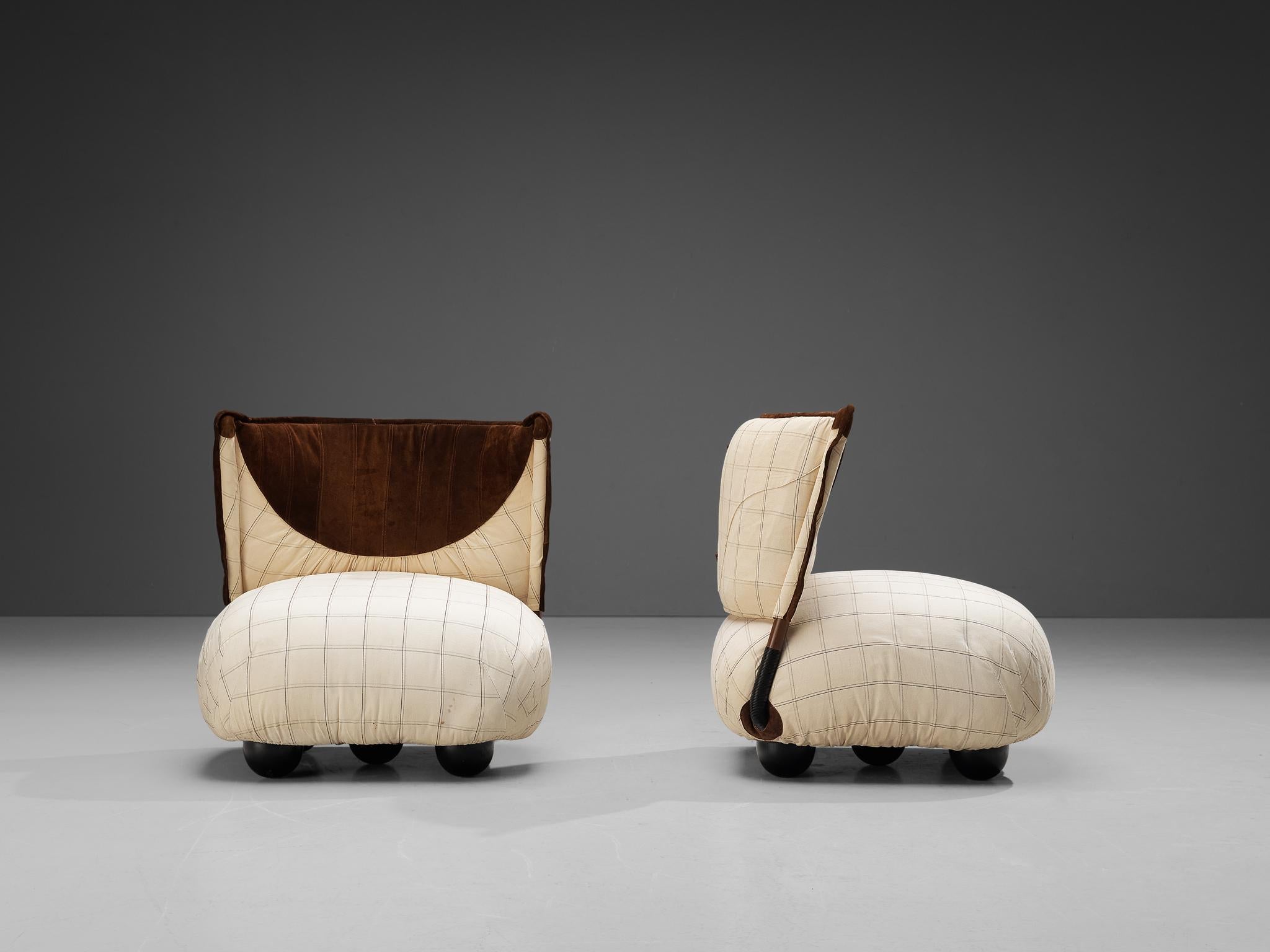 Alessandro Becchi for Giovannetti 'Le Bugie' Pair of Lounge Chairs
