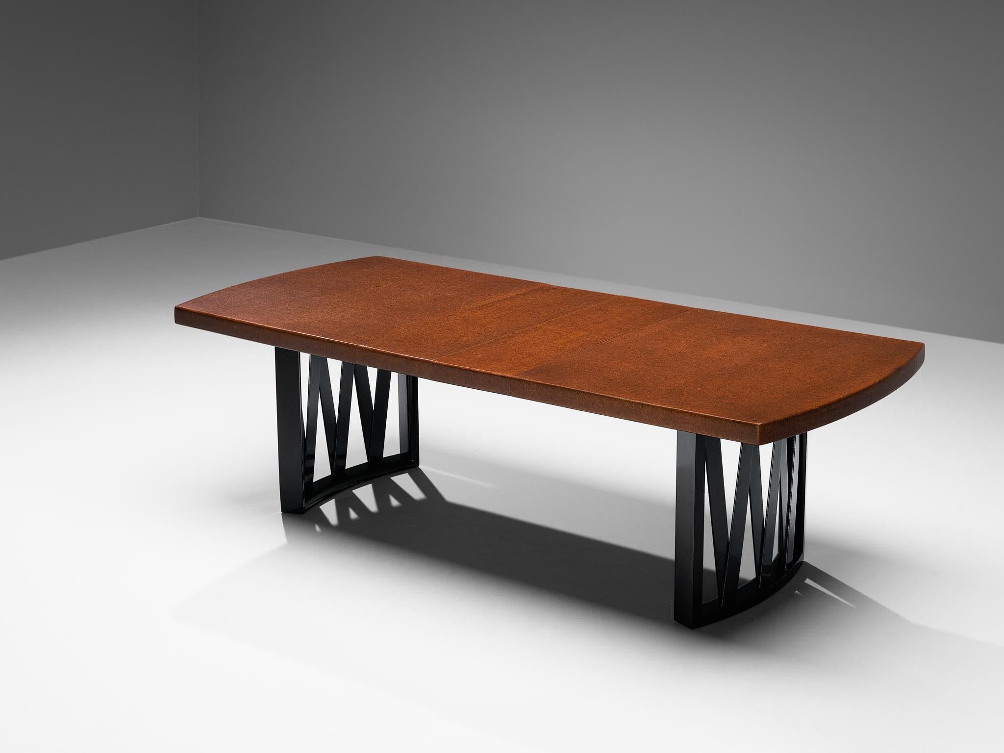 Paul T. Frankl for Johnson Furniture Dining Table in Maple and Cork