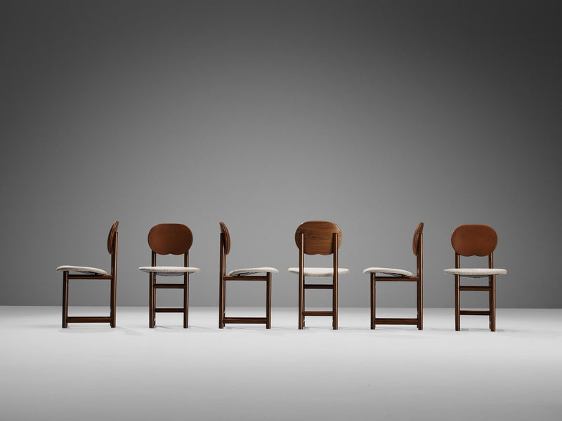 Afra & Tobia Scarpa for Maxalto 'New Harmony' Set of Six Dining Chairs