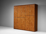Tito Agnoli for Caleido/Poltrona Frau Highboard in Cognac Patchwork Leather