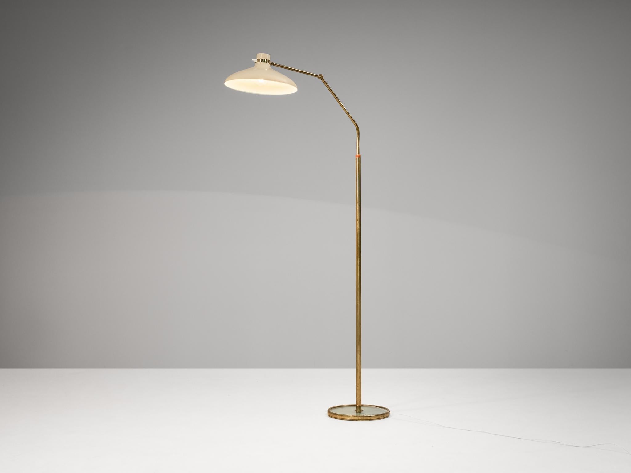 Gio Ponti for Fontana Arte ‘Parco Dei Principi’ Floor Lamp with White Shade