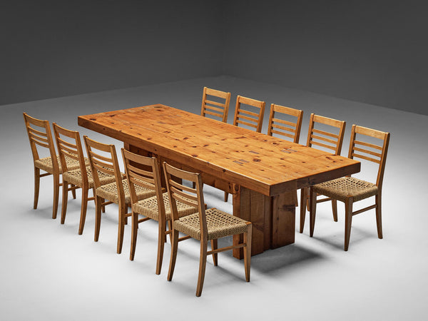 Dining Set with Adrien Audoux & Frida Minet Chairs and Rivadossi Table