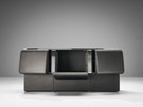 Vittorio Introini 'Colby' Sideboard in Grey Lacquered Wood and Metal