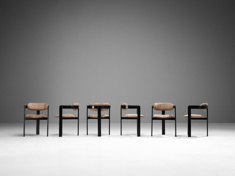 Set of Twelve Italian Armchairs with Bentwood Frames