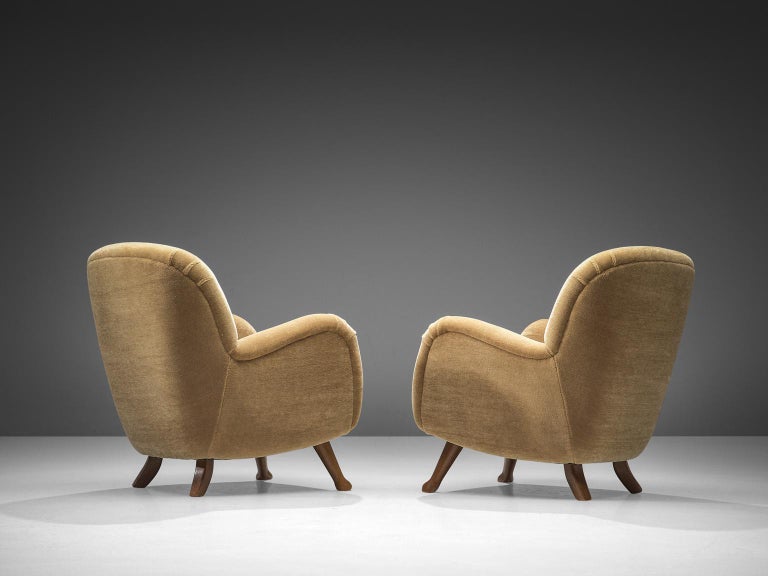 Berga Mobler Lounge Chairs in Beige Teddy