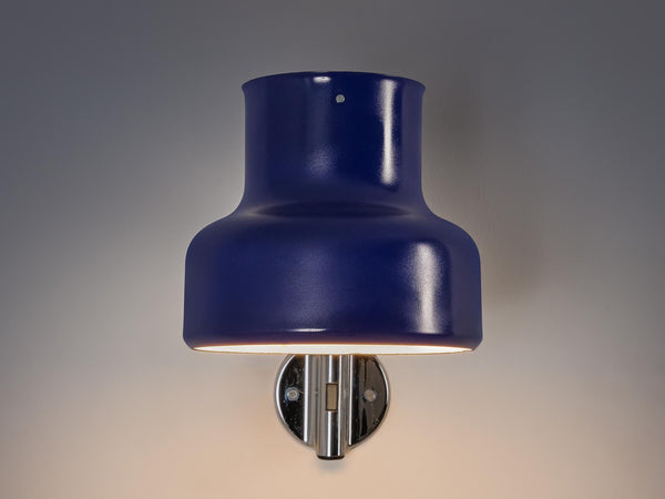 Anders Pehrson for Ateljé Lyktan 'Bumling' Wall Light with Blue Shade