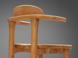 French Set of Six Dining Chairs in Elm