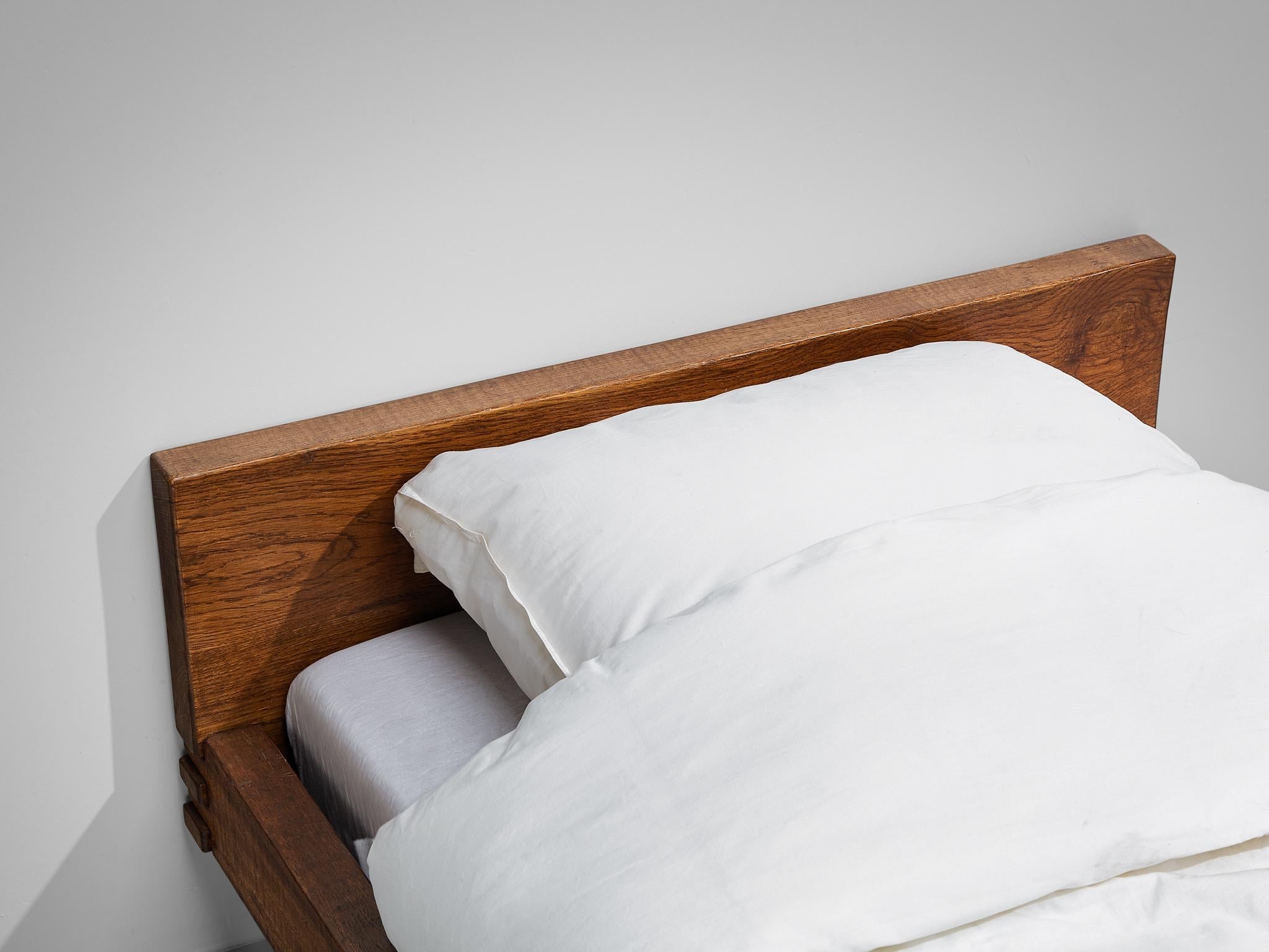Giuseppe Rivadossi for Officina Rivadossi Single Bed in Walnut