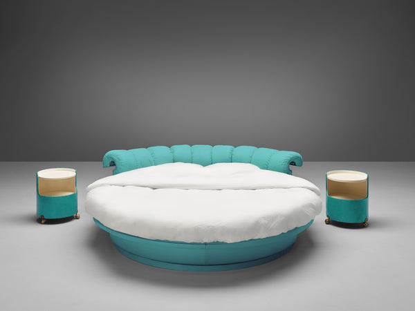 Luigi Massoni for Poltrona Frau 'Lullaby Due' Bed with Nightstand