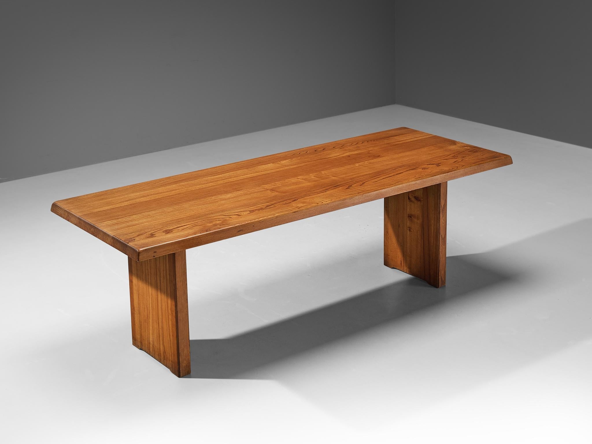 Pierre Chapo 'T14D' Table in Solid Elm
