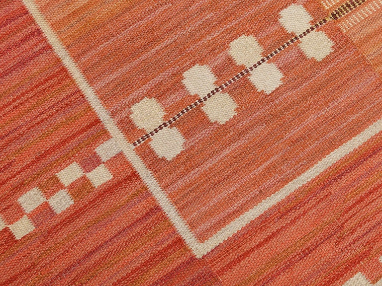 Marianne Richter for Märta Måås-Fjetterström 'Fläder Röd' Carpet in Wool