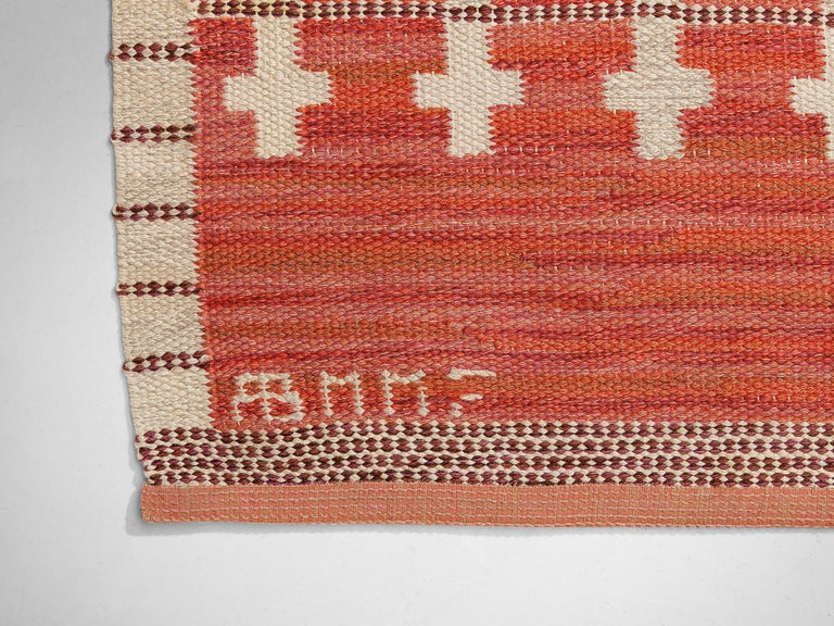 Marianne Richter for Märta Måås-Fjetterström 'Fläder Röd' Carpet in Wool