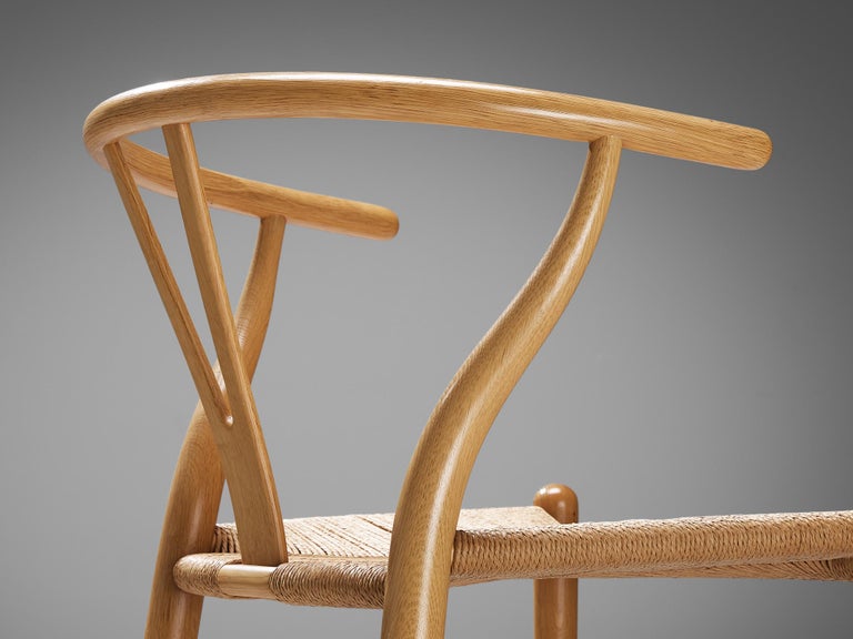 Hans Wegner for Carl Hansen & Søn Pair of 'Wishbone' Chairs in Oak