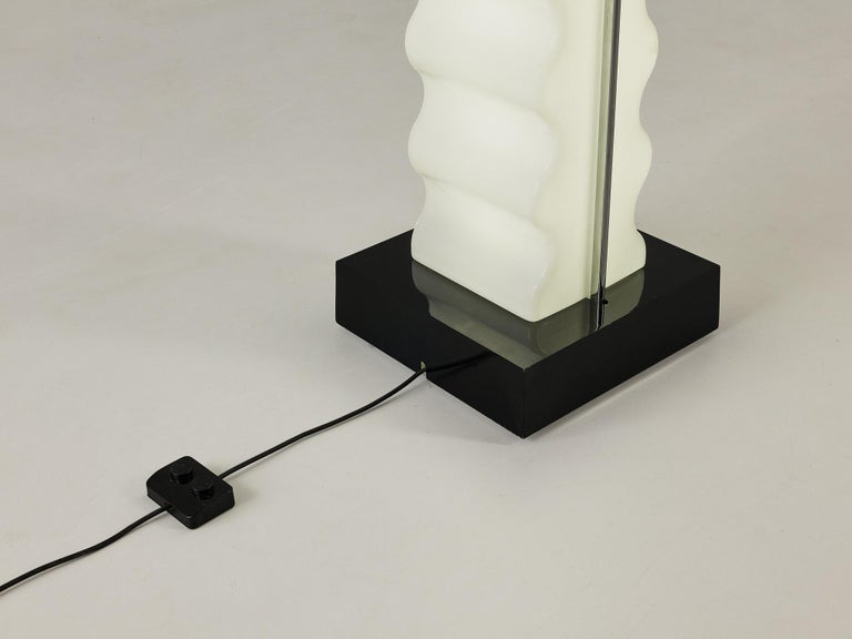 Ettore Sottsass for Poltronova 'Cometa' Floor Lamp in Perspex and Aluminum