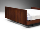 La Permanente Mobili Cantù King Bed with Slatted Framework in Mahogany