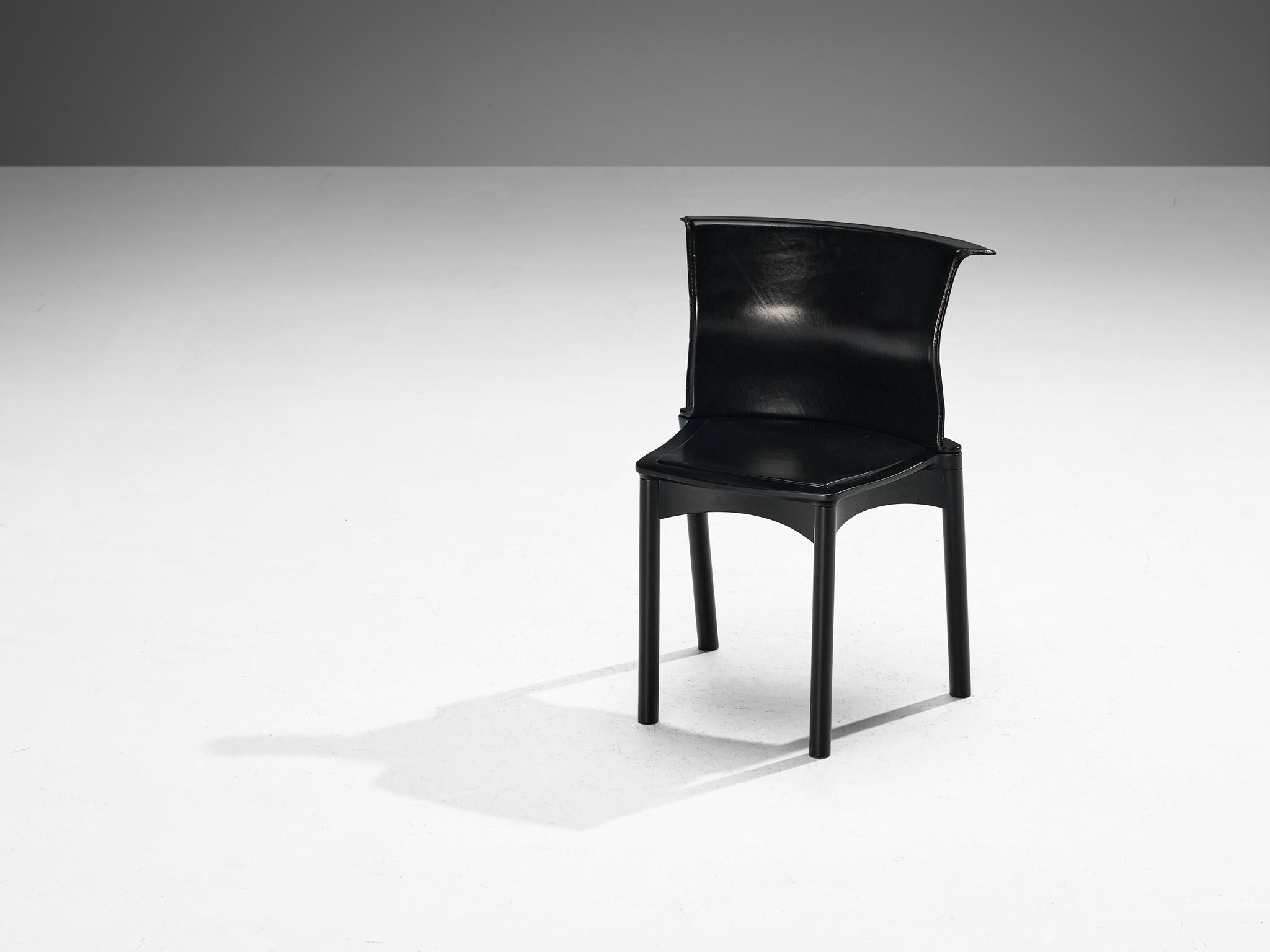 Francesco Binfaré for Cassina Set of Four 'Hock' Dining Chairs in Black