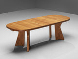 Atelier C. Demoyen Extendable Dining Table in Solid Elm