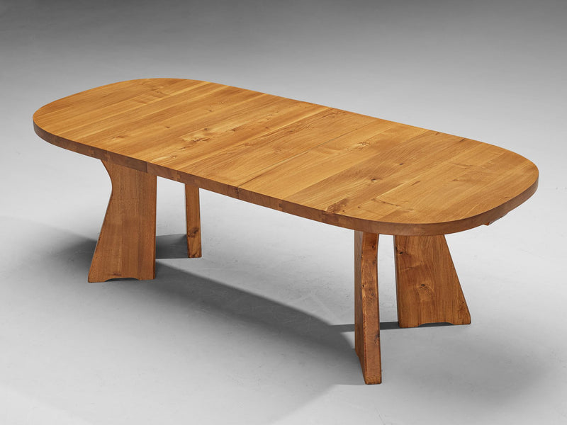 Atelier C. Demoyen Extendable Dining Table in Solid Elm