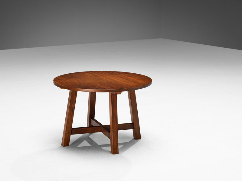 Spanish Side Table in Walnut and Pine