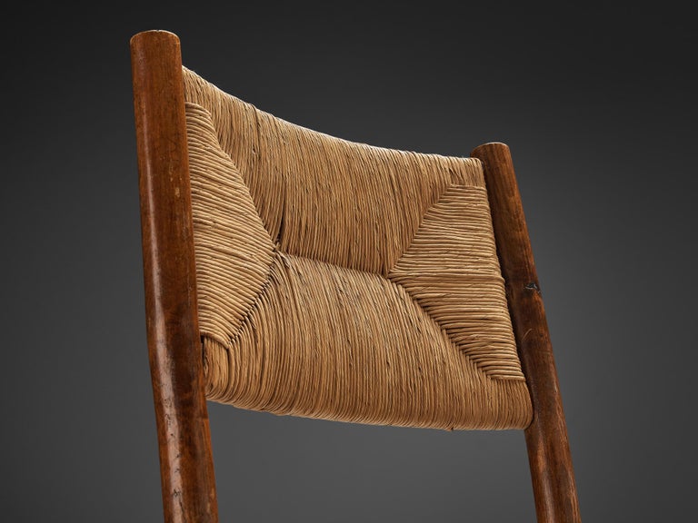Emanuele Rambaldi for Chiappe Dining Chair in Wood and Woven Straw