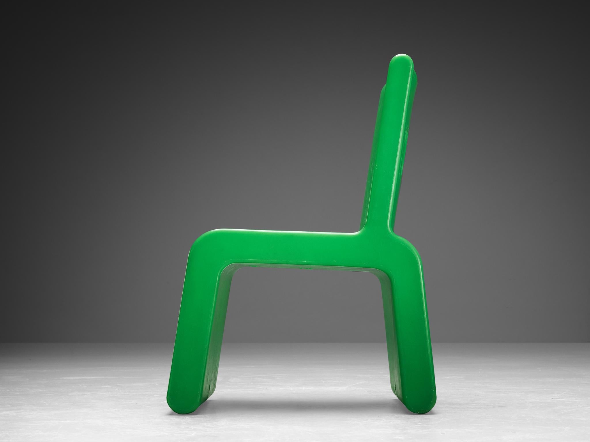 Marc Newson 'Kiss the Future' Chair in Green Molded Polypropylene